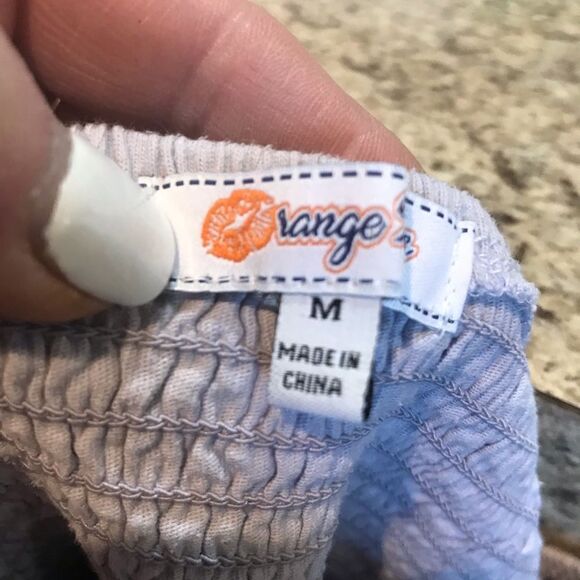 Orange tea size medium girls blouse - Picture 4 of 7